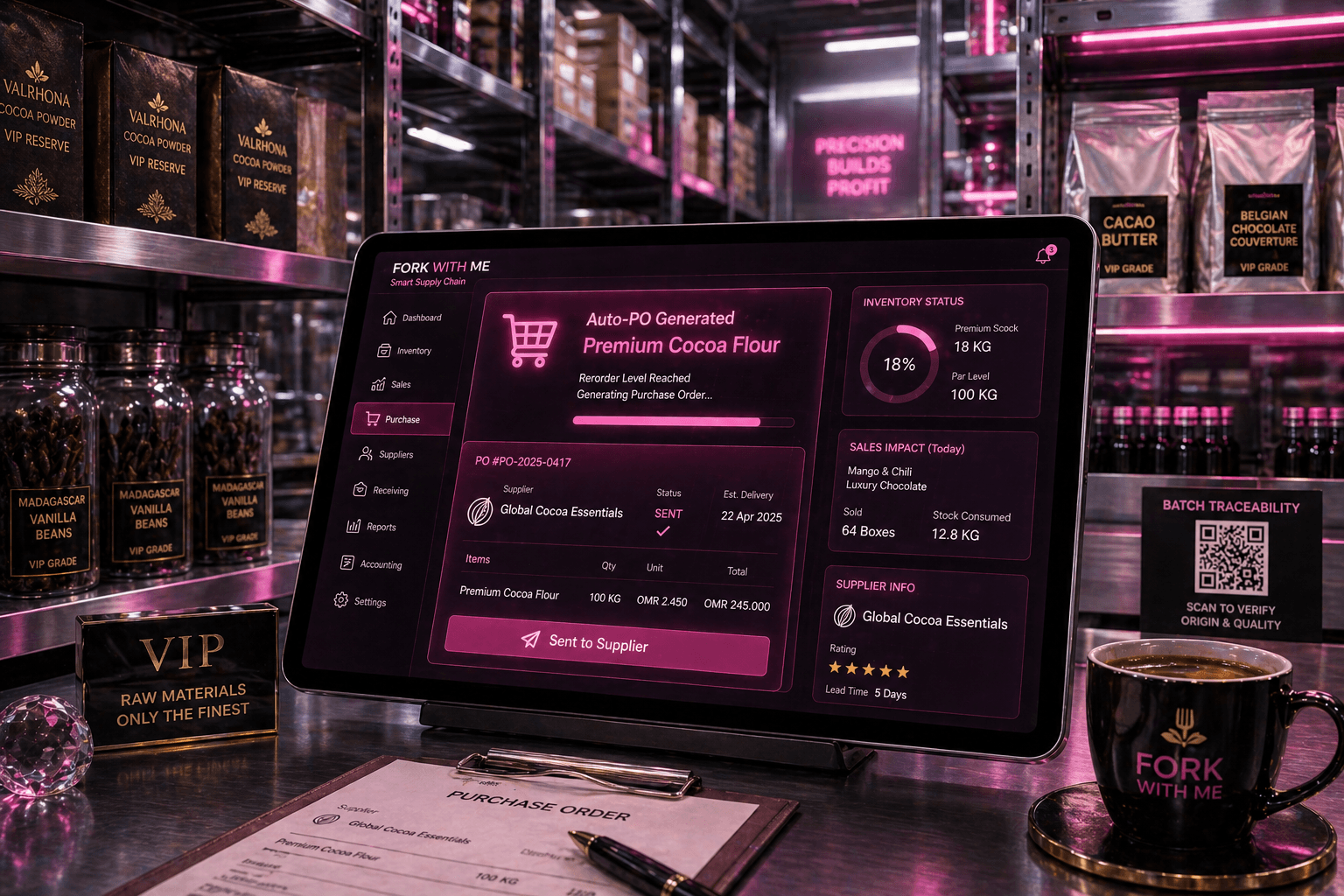 Mastering the Supply Chain How Fork With Me Automates Purchasing and Vendor Management